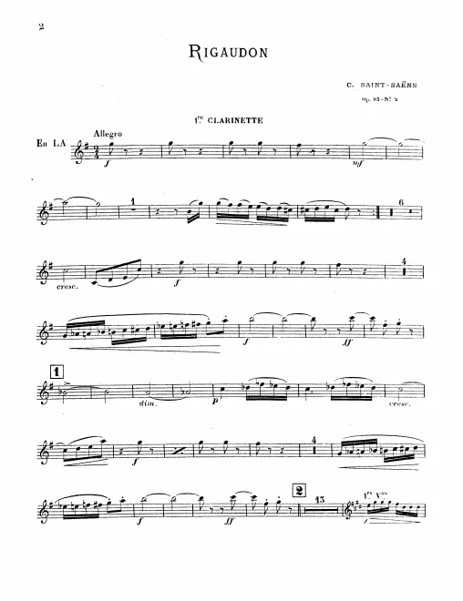 Clarinet 1, 2 (A)