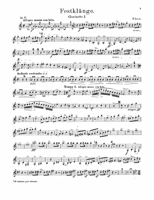 Clarinet 1 (C/A)