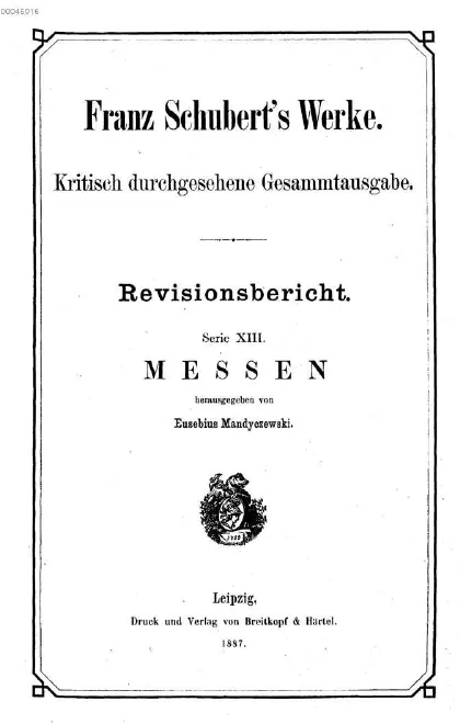 Vol.6. Messen (Serie XIII)