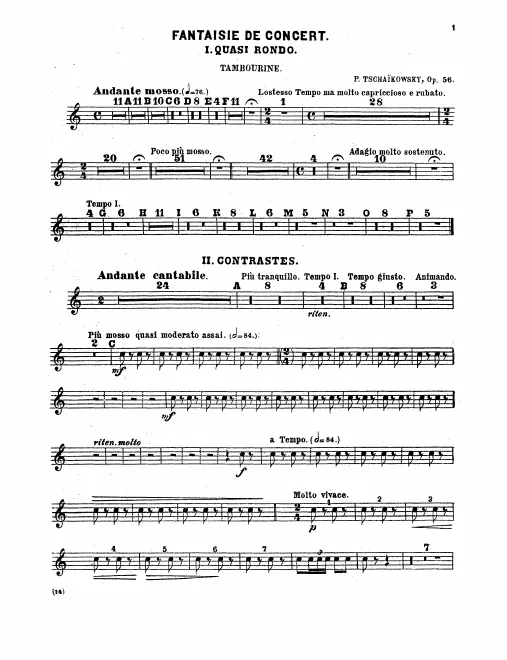 Tambourine, Glockenspiel