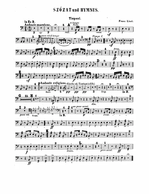 Timpani, Bass Drum/Cymbals