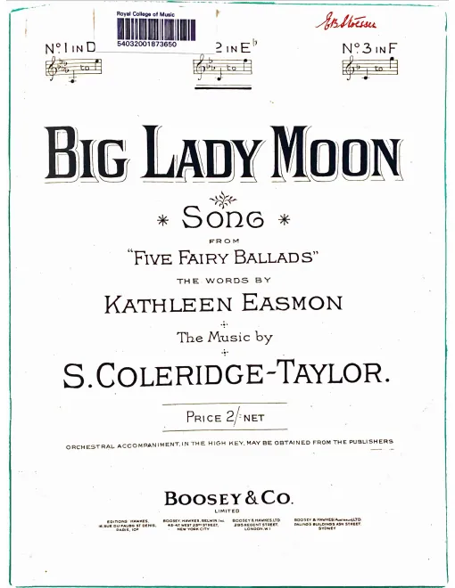 3. Big Lady Moon (E Major)