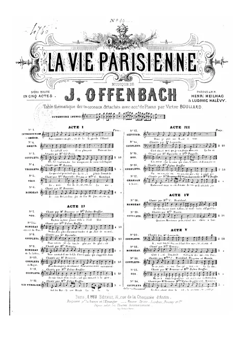 No.10, Couplets du Major: "Pour découper adroitement" (Act II, No.10)