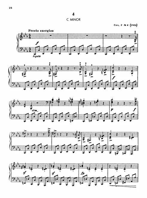4. Presto energico in C minor