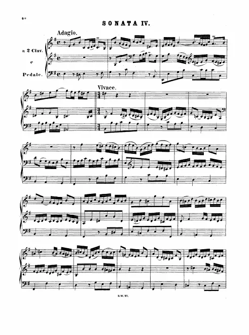 Sonata No.4 in , BWV 528