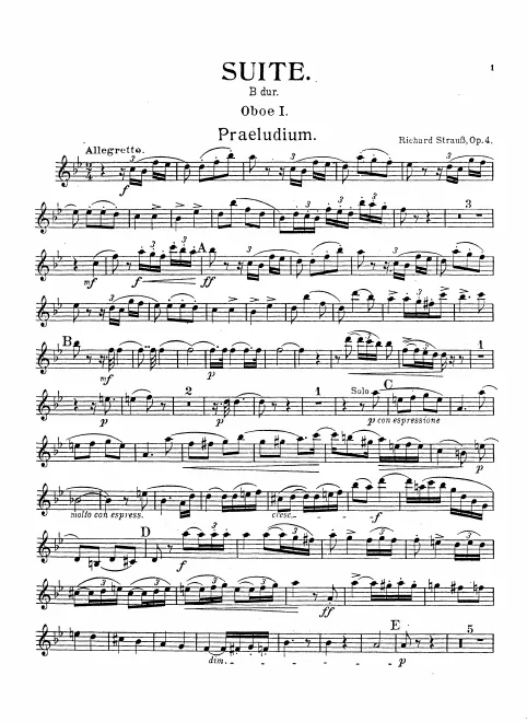 Oboe 1, 2