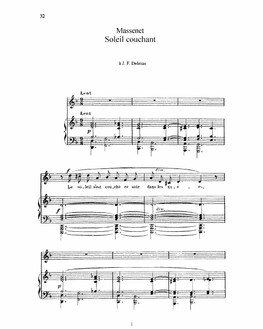 Complete Score (D minor: high voice and piano)