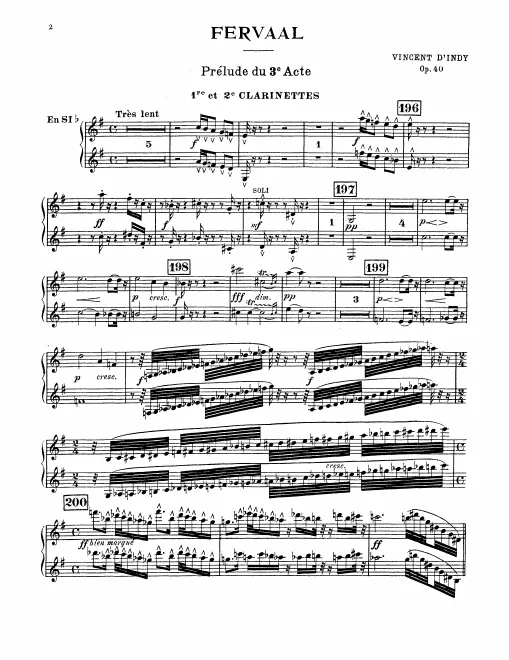 Clarinet 1/2, 3/Bass Clarinet/Contrabass Clarinet (B)