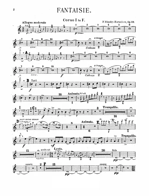 Horn 1, 2 (F)