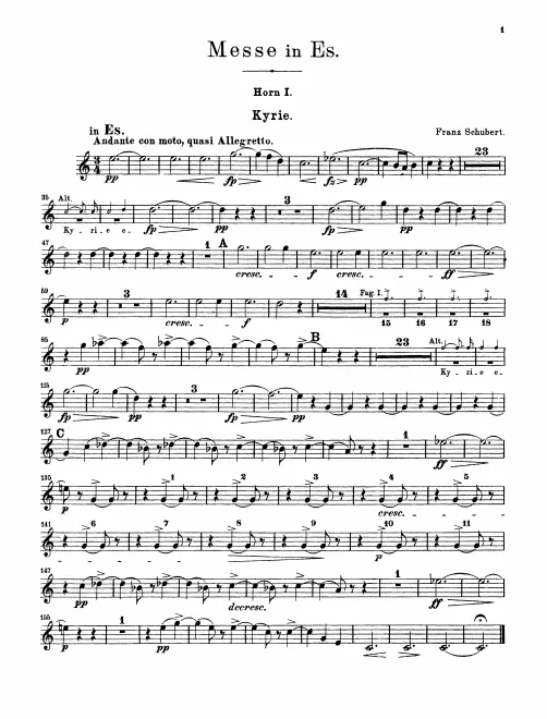 Horn 1, 2 (E/B)