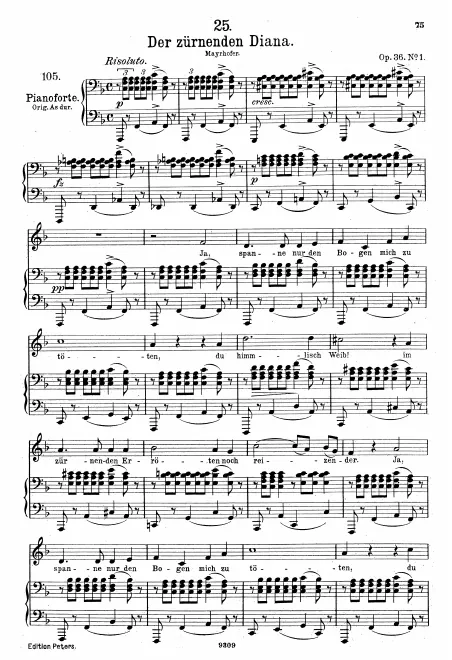 Complete Score (Medium voice, transposed to )