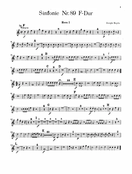 Horn 1, 2 (F/C)