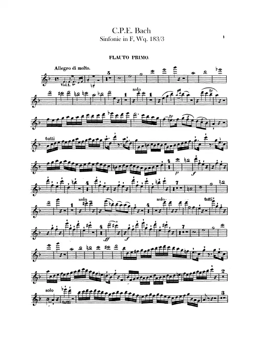 Flute 1, 2