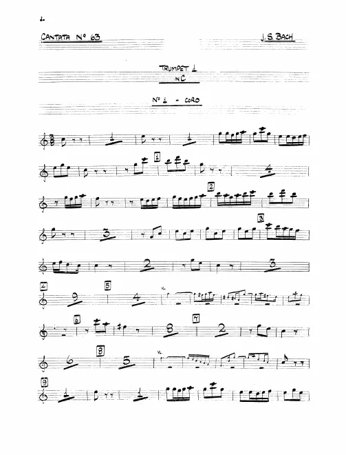 Trumpet 1, 2, 3, 4 (C)