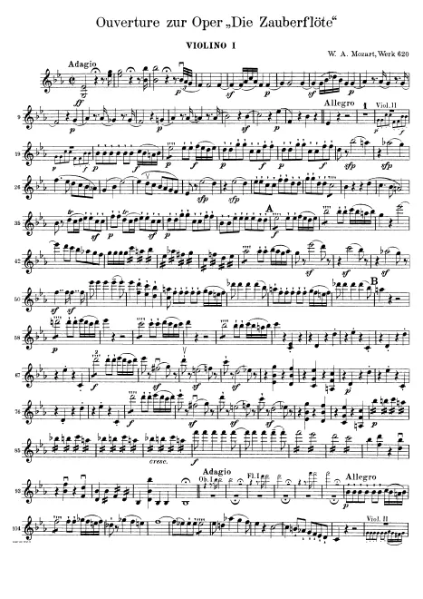 Violins I, II