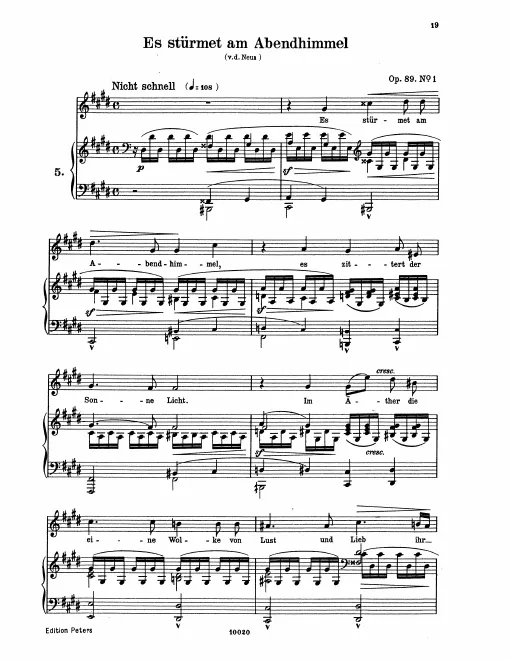 Complete Score (original / high voice)