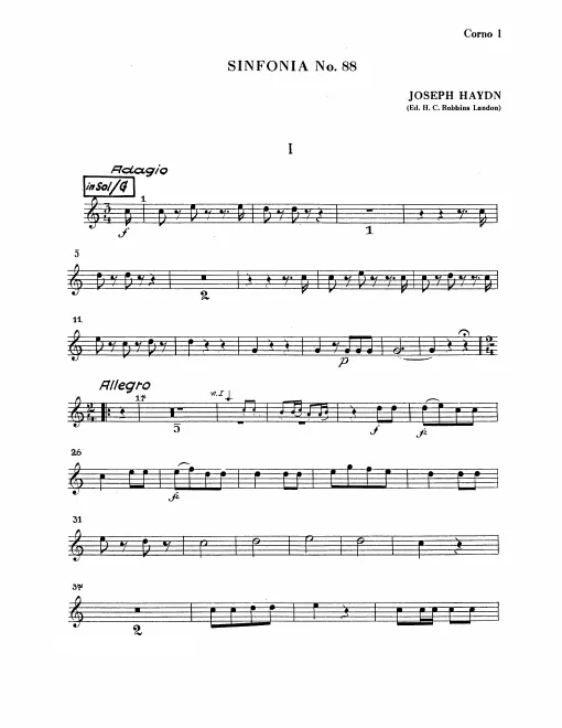Horn 1, 2 (G/D)