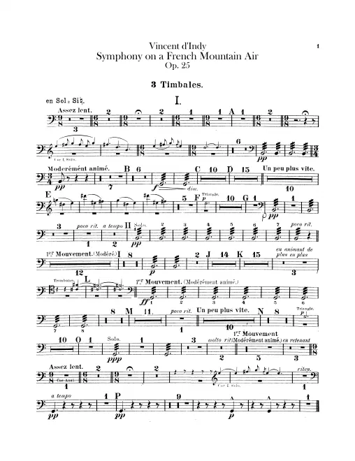 Timpani, Bass Drum, Triangle, Cymbals