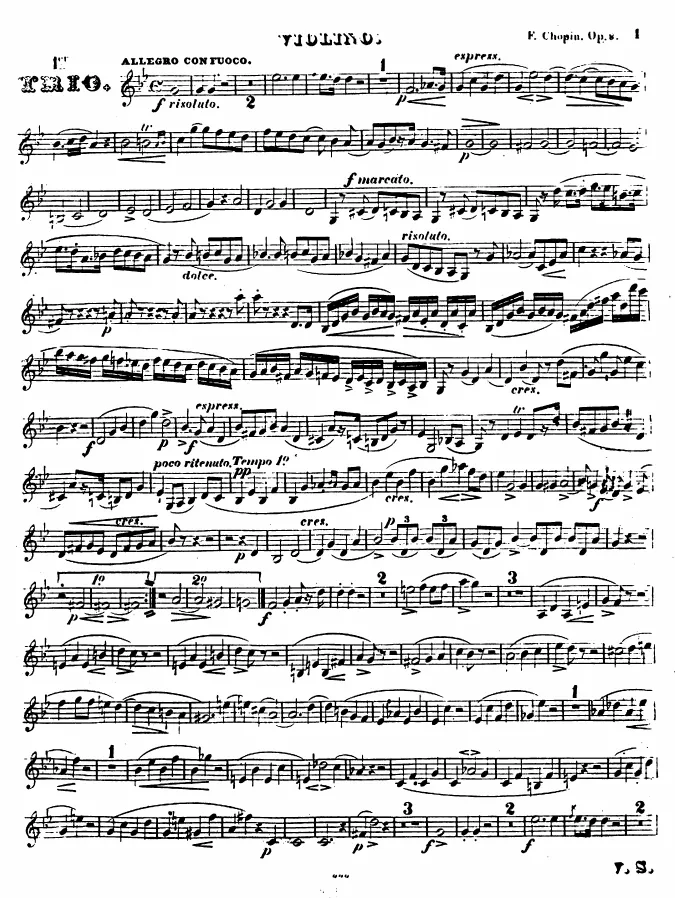Violin Part (incomplete)