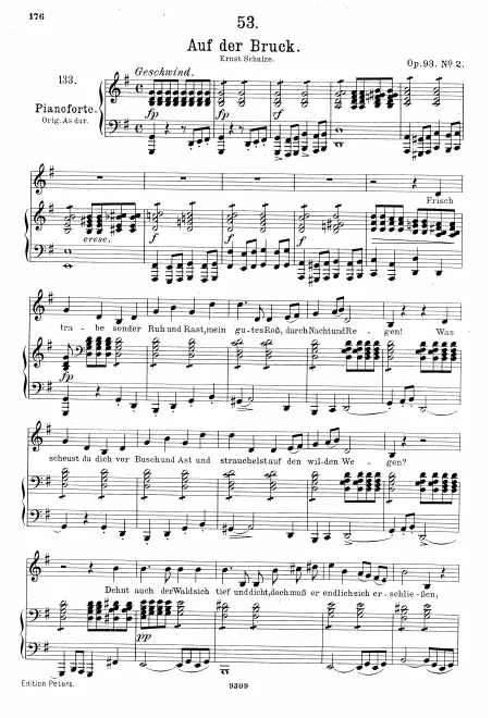 Complete Score (Medium Voice, transposed to )