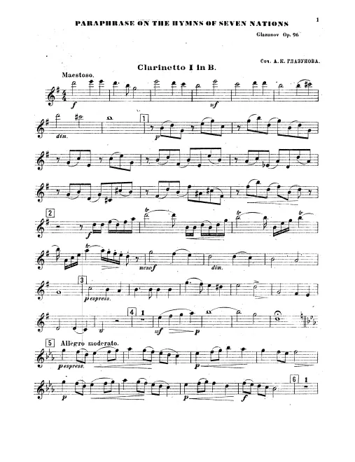 Clarinet 1, 2, 3 (B)