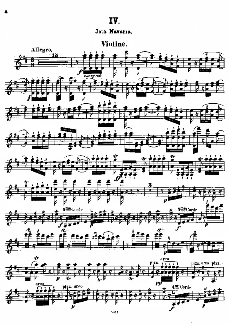 2. Jota Navarra - Violin Part