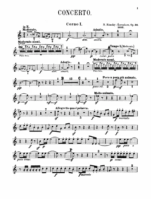 Horn 1, 2 (E)