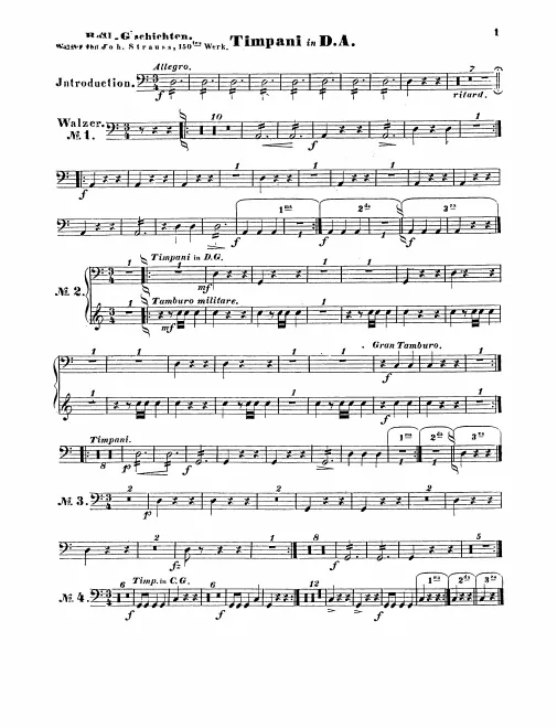 Timpani/Bass Drum/Snare Drum