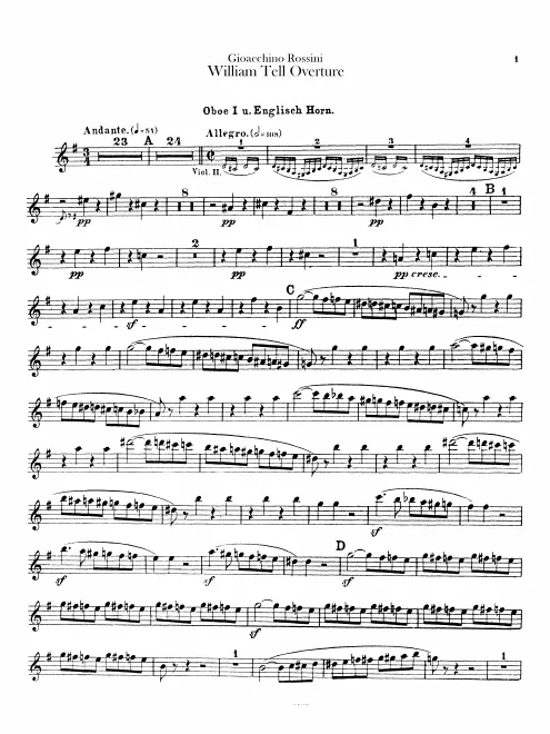 Oboe 1 (also English Horn), 2