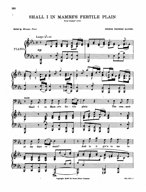 53. Aria: Shall I in Mamre's fertile plain (bass)