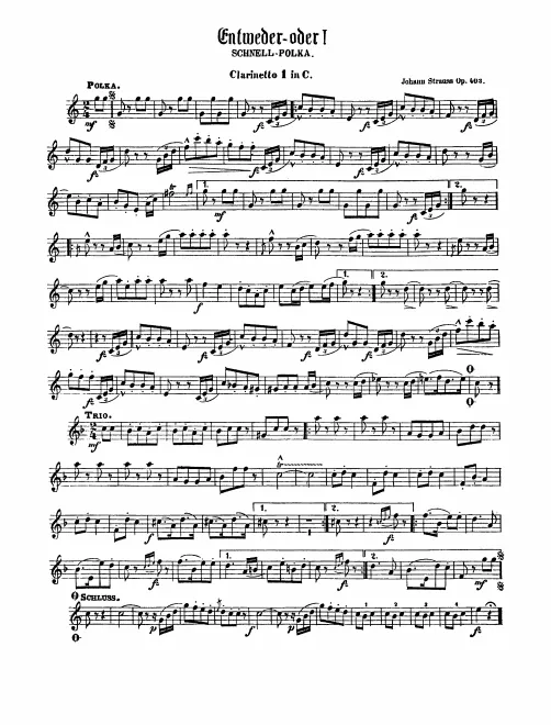 Clarinet 1, 2 (C)