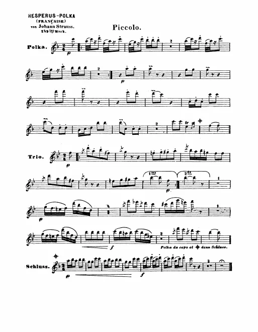 Piccolo, Flute