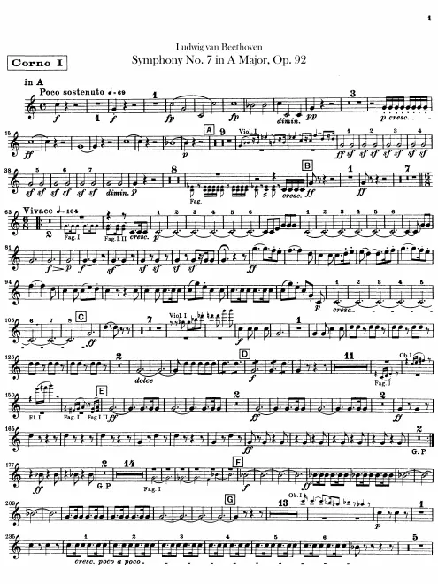 Horn 1, 2 (A, E, D)