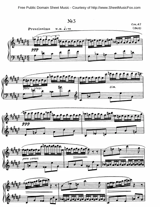 3. Etude in F♯ major