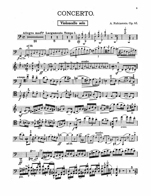 Cello solo