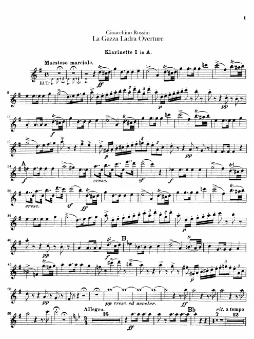 Clarinet 1, 2 (A)