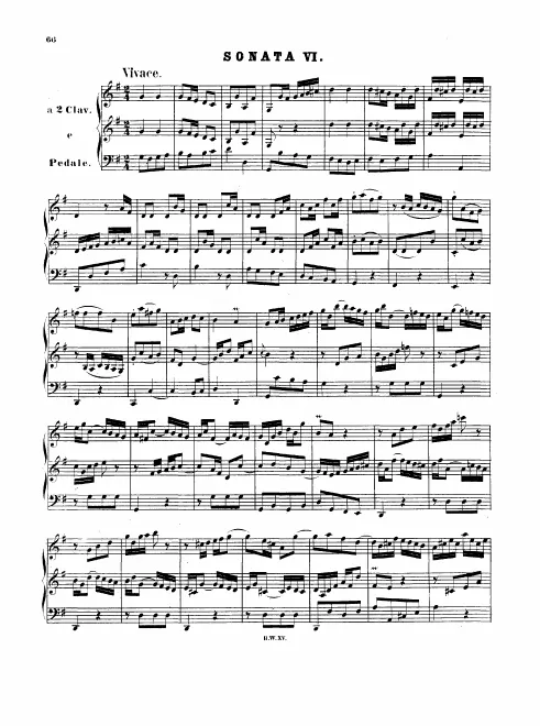 Sonata No.6 in , BWV 530