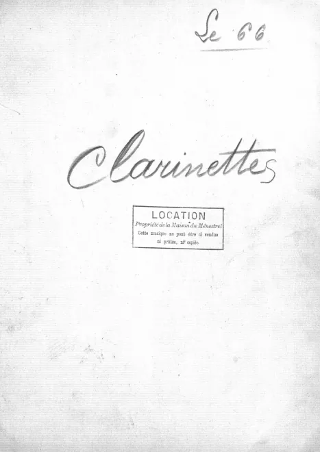 Clarinet 1/2 (B, A)