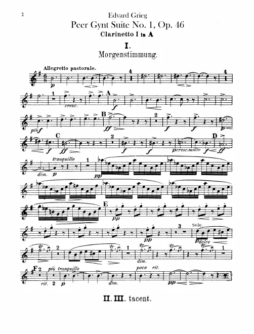 Clarinet 1, 2 (A)