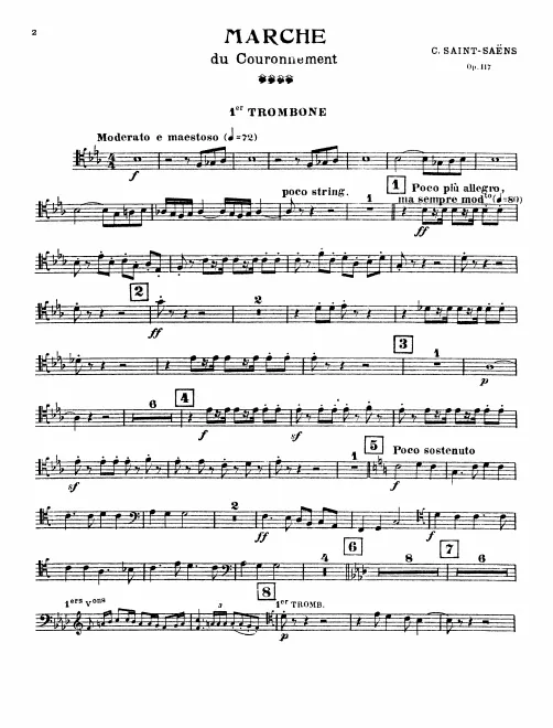 Trombone 1, 2, 3, Tuba