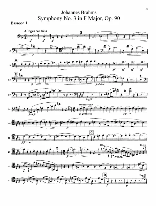 Bassoon 1, 2, Contrabassoon