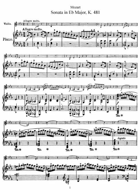 Complete Score and Violin Part