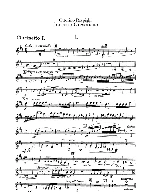 Clarinet 1, 2, Bass Clarinet (B, A)