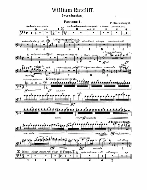 Trombone 1, 2, 3, Tuba