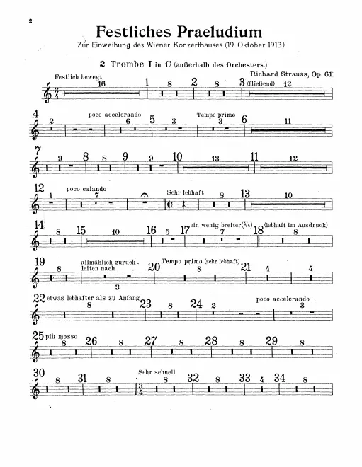 Trumpet 1, 2, 3 (C)* (Offstage)