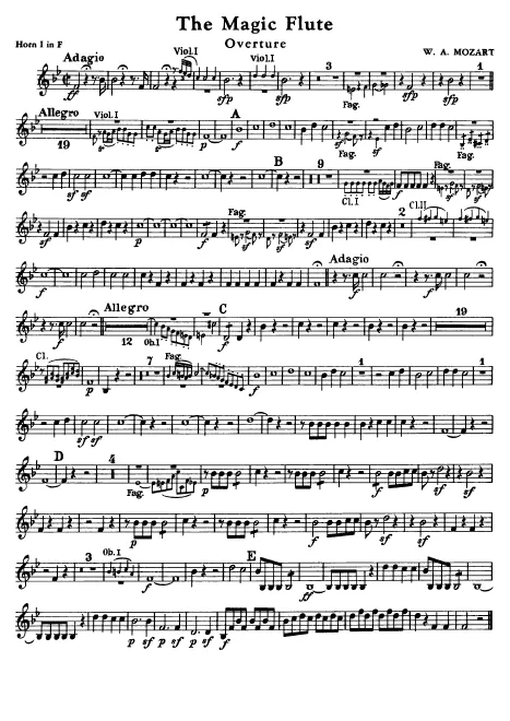 Horn 1, 2 (F-transposed, E)
