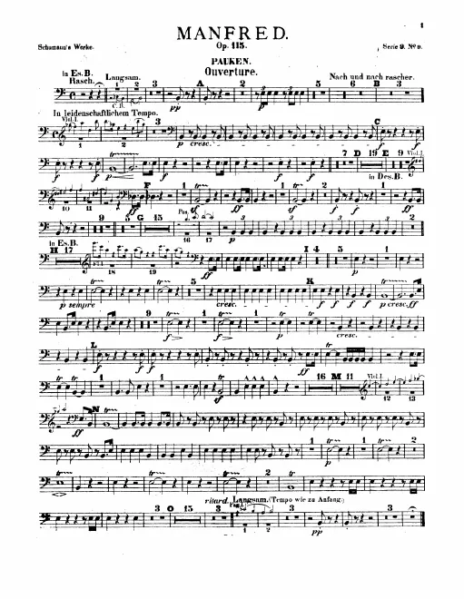 Timpani, Bass Drum/Cymbals