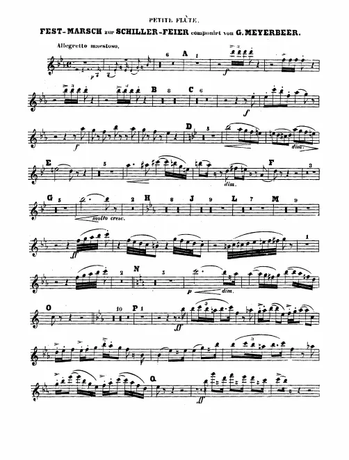 Piccolo, Flute 1, 2
