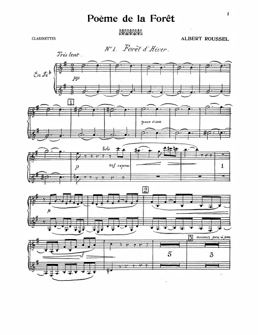 Clarinet 1/2 (B♭)