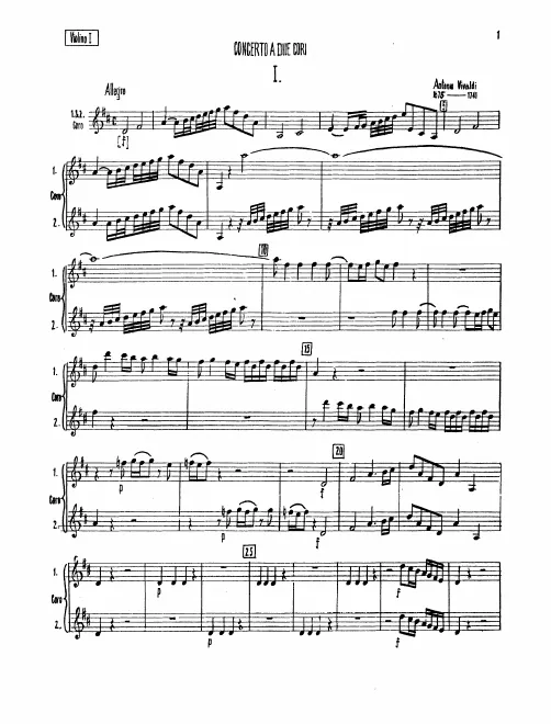 Violins I (Coro I/II)